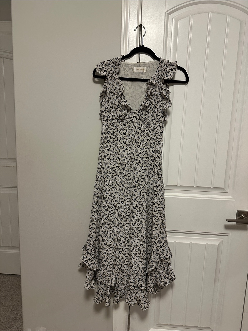 Zimmermann floral silk ruffle dress - Picture 3 of 7